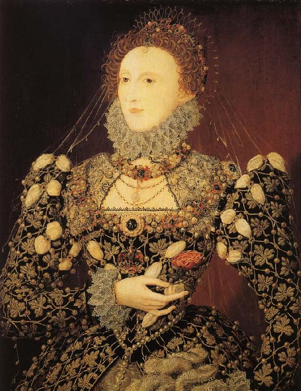 Nicholas Hilliard Queen Elizabeth I oil painting image
